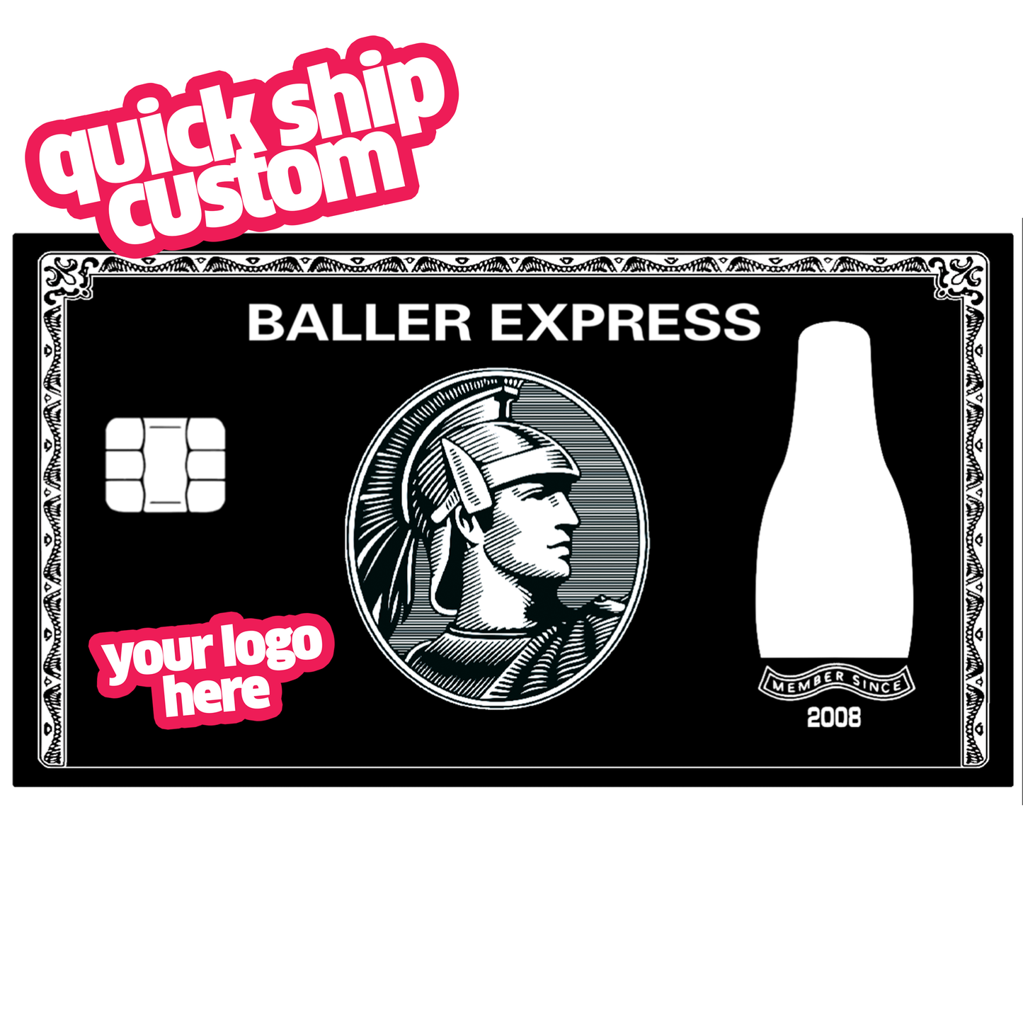 Baller Express Bottle Presenter - custom product ships within 3 days!