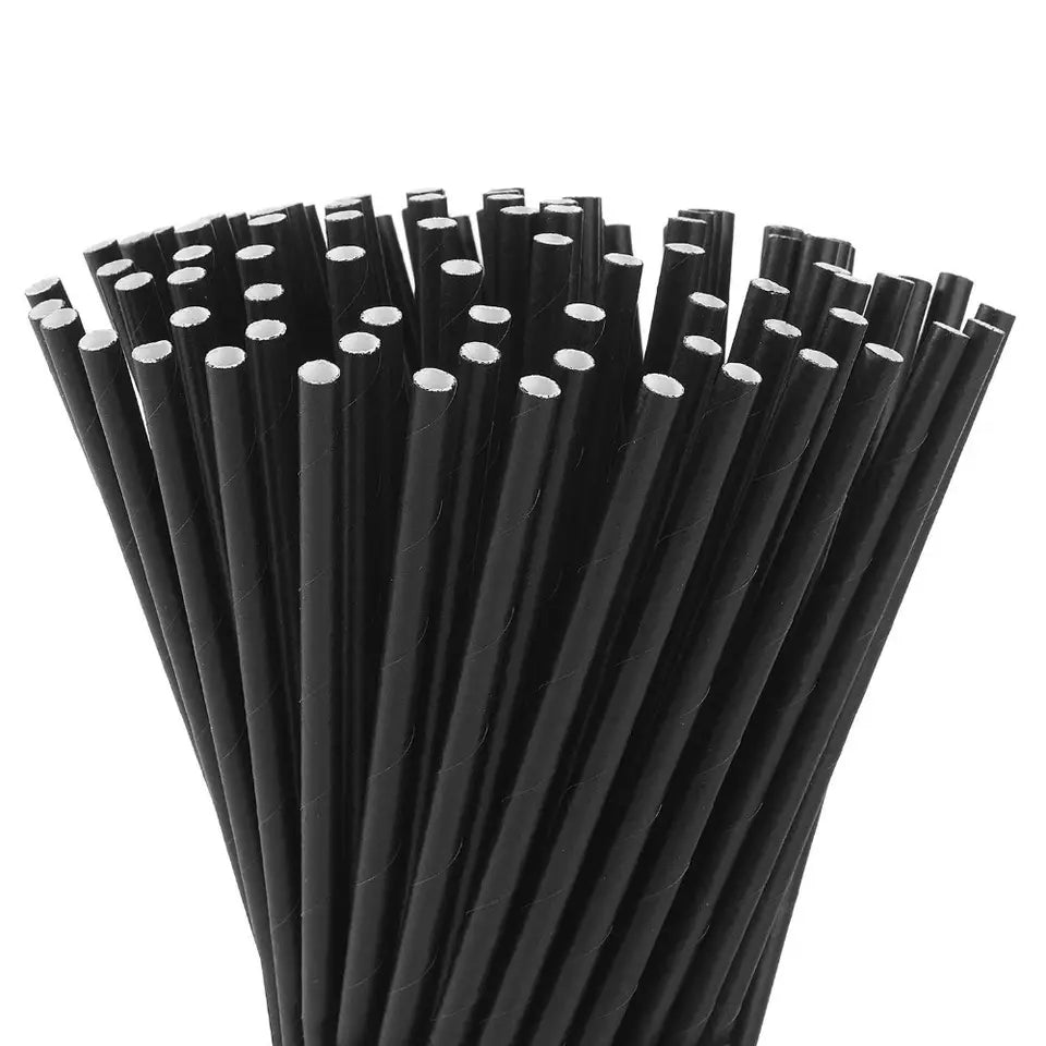 Black Paper Straws